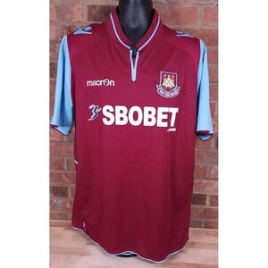 West Ham United 2010 2011 Football Soccer Jersey Shirt Macron Mens Size 2XL US